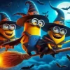 Halloween Minions Paint by Number