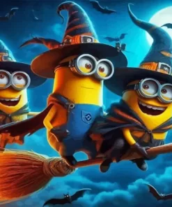Halloween Minions Paint by Number