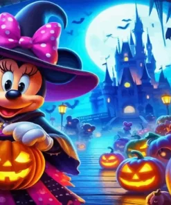 Halloween Minnie Mouse Paint by Number