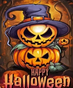 Happy Halloween Paint by Number