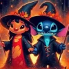 Lilo And Stitch Halloween Paint by Number