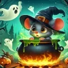 Mouse And Ghosts Paint by Number