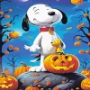 Snoopy Halloween Paint by Number