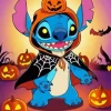 Stitch Halloween Paint by Number