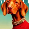 Stylish Vizsla Dog Paint by Number