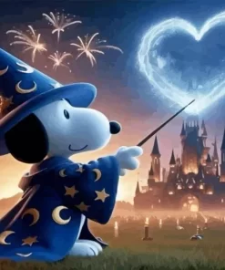 Wizard Snoopy Paint by Number