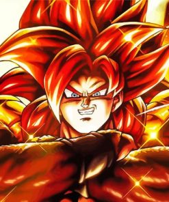 Ssj4 Gogeta Anime Paint by Number