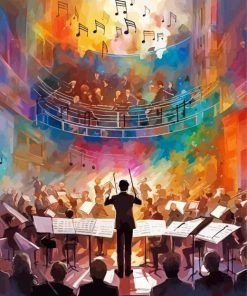 Abstract Orchestra Paint by Number