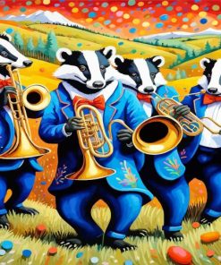 Badgers Euphonium Paint by Number