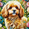 Cavapoo Dog Animal Paint by Number