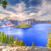 Oregon Crater Lake Paint by Number