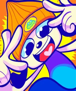 Parappa Rapper Art Paint by Number