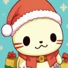 Santa Cinnamoroll Paint by Number