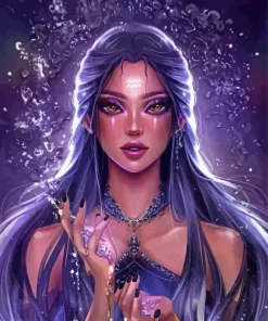 Aquarius Woman Paint by Number