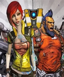 Borderlands Video Game Characters Paint by Number