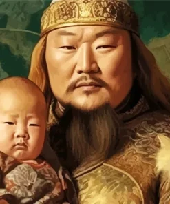 Genghis Khan Art Paint by Number