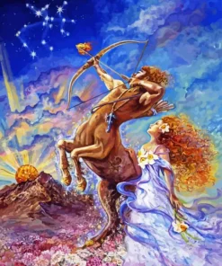 Sagittarius Zodiac Art Paint by Number