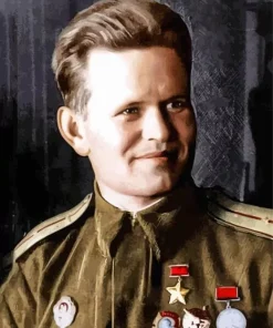 Vasily Grigoryevich Zaitsev Paint by Number