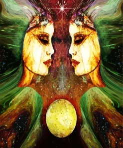 Gemini Zodiac Paint by Number