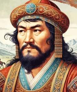 Aesthetic Genghis Khan Paint by Number