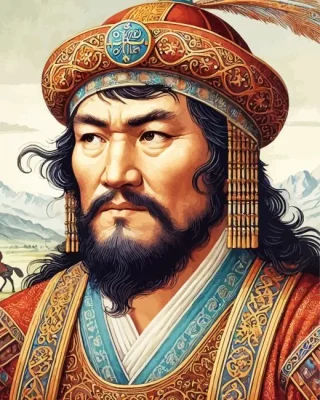 Aesthetic Genghis Khan Paint by Number