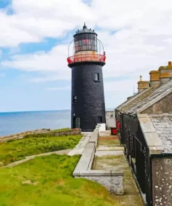 Aesthetic Ballycotton Lighthouse Paint by Number