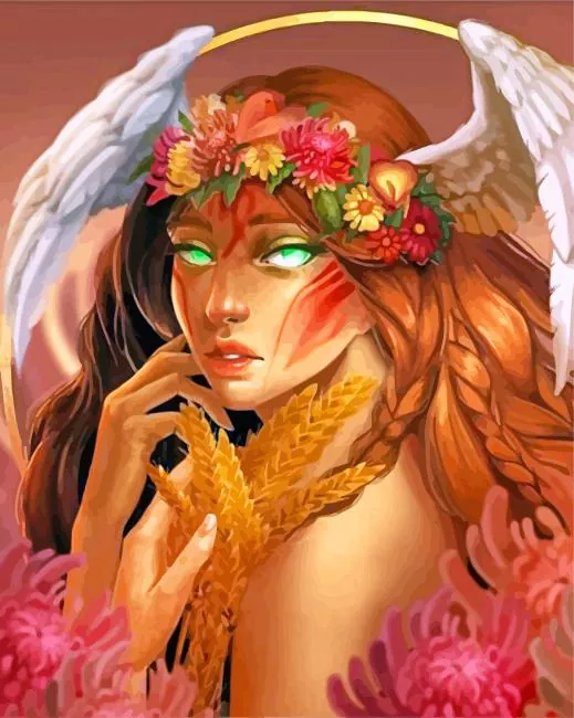 Aesthetic Virgo Woman Paint by Numbers Aesthetic Virgo Woman Paint by Number