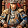 Cool Genghis Khan Paint by Number