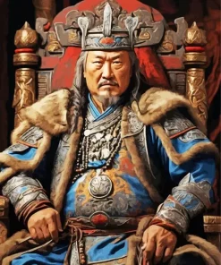 Cool Genghis Khan Paint by Number
