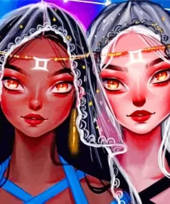 Gemini Ladies Paint by Number