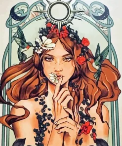 Virgo Lady Paint by Number