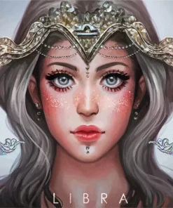 Zodiac Libra Sign Paint by Number