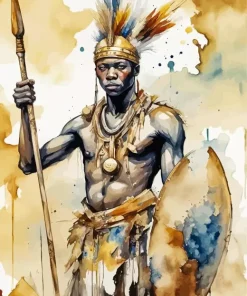 Zulu man Paint by Number