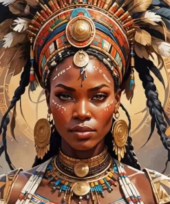 Zulu Woman Paint by Number