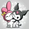 Cute My Melody And Kuromi Paint by Numbers
