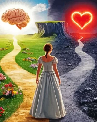 Brain Or Heart Paint by Numbers 