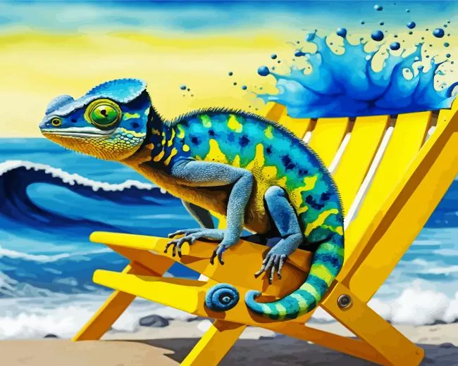 Chameleon Art Paint by Numbers Chameleon Art Paint by Numbers