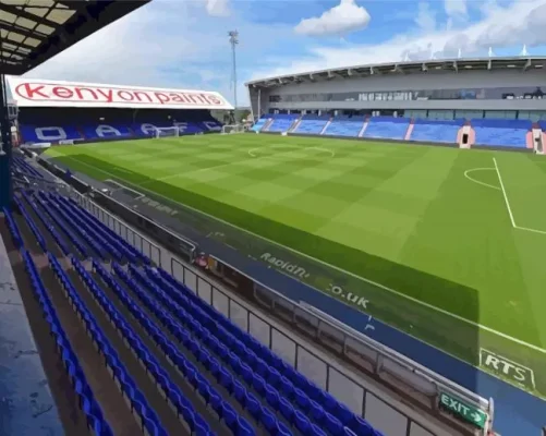 Oldham Football Stadium Paint by Number