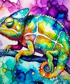 Sleepy Chameleon Paint by Numbers