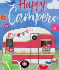 Happy Campers Paint By Numbers