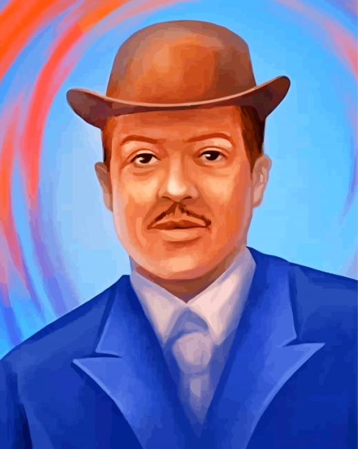 Langston-Hughes-Portrait-paint-by-number Langston Hughes Portrait Paint By Number