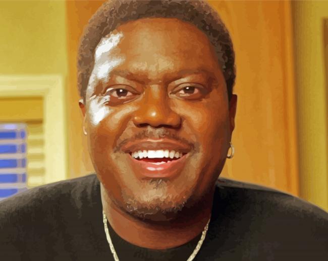 aesthetic-Bernie-Mac-paint-by-number Bernie Mac With Glasses Paint by Number
