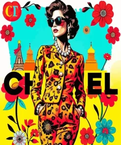 Chanel Lady Art Paint by Number