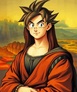 Mona Lisa Goku Paint By Numbers