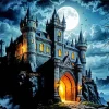 Vampire Castle Paint by Number