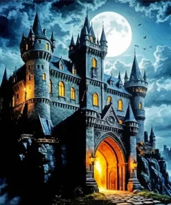 Vampire Castle Paint by Number