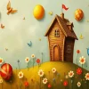 Whimsical House Paint by Number