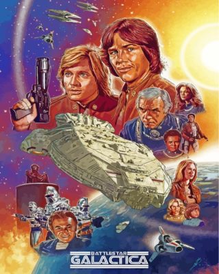 Battlestar Galactica Poster Art Paint By Number