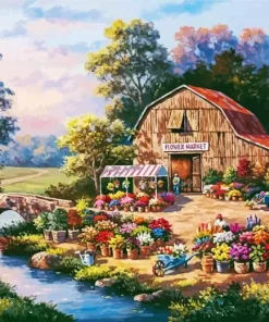 Flower Market Paint By Numbers