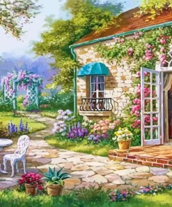 Spring Patio Paint By Number